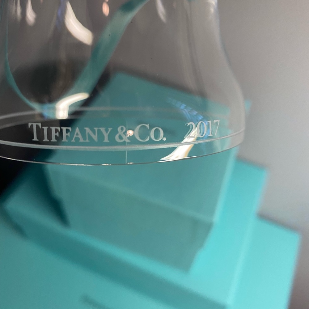 Retired Tiffany & Co Crystal Bell Ornament - Picture 3 of 7